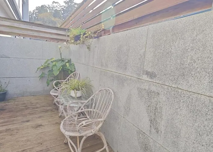 Sabaris, Baiona, Con Terraza Daire *