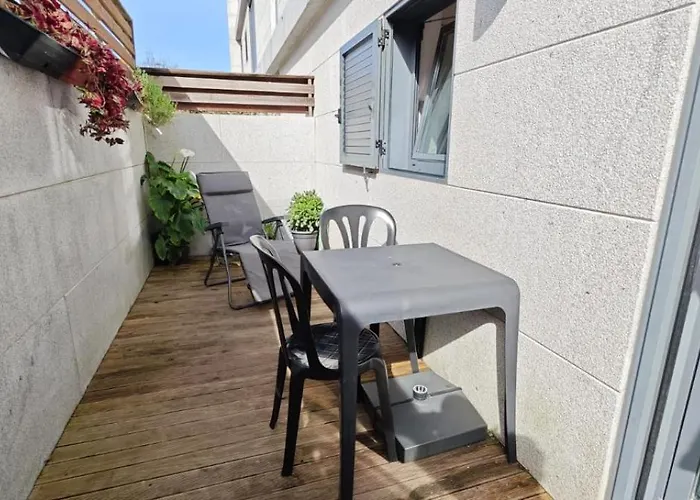 Sabaris, Baiona, Con Terraza Daire *